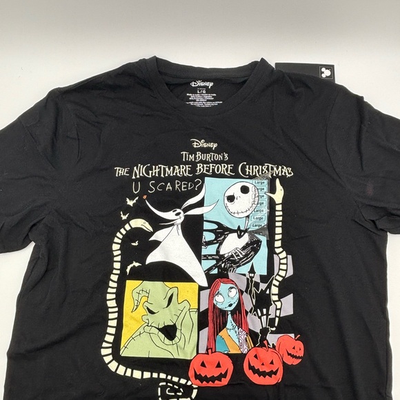 Disney Tops - Disney Nightmare Before Christmas Short Sleeve Shirt Size Large